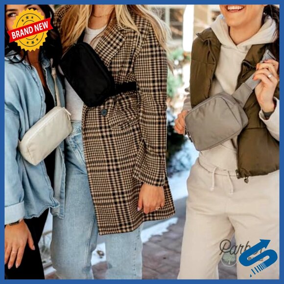 Portable Fanny Pack Diaper Bag Crossbody Bag for Moms Adjustable Strap